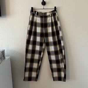 PLAID TROUSERS